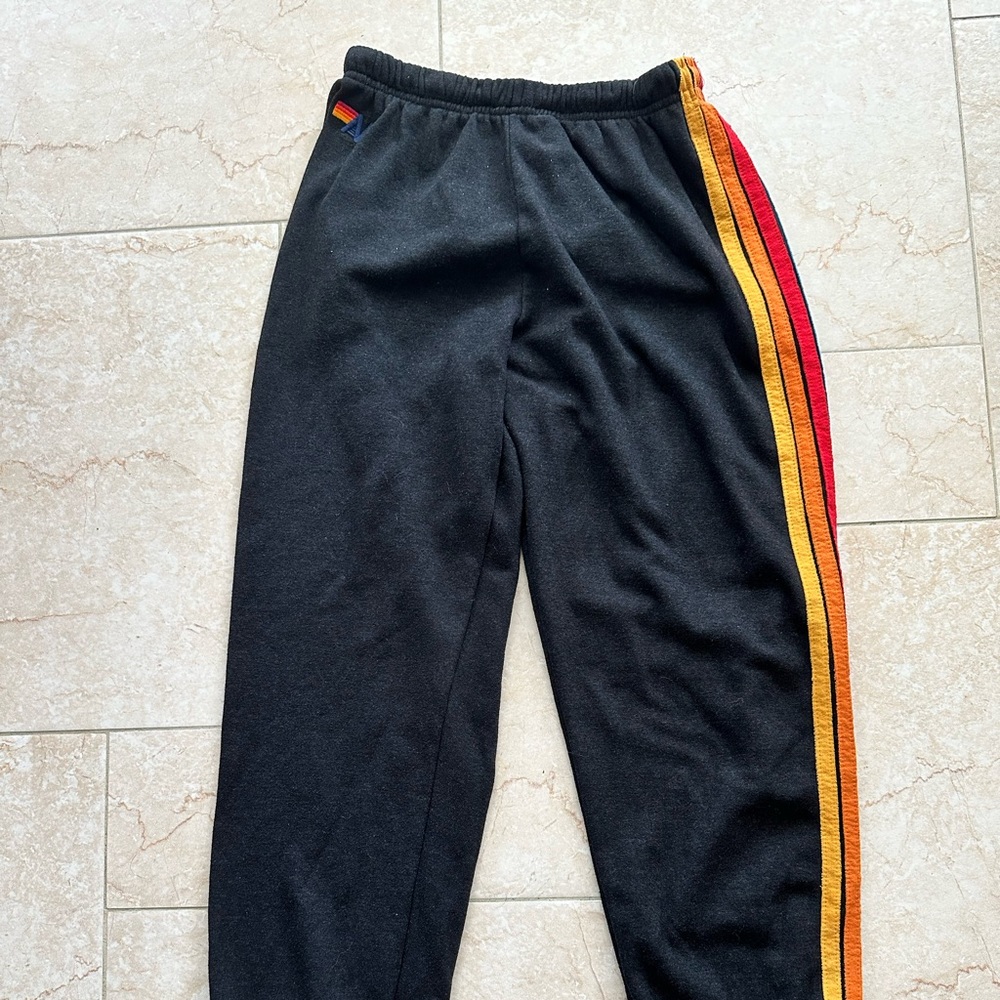 Aviator Nation 5 Stripe Sweatpants - Charcoal